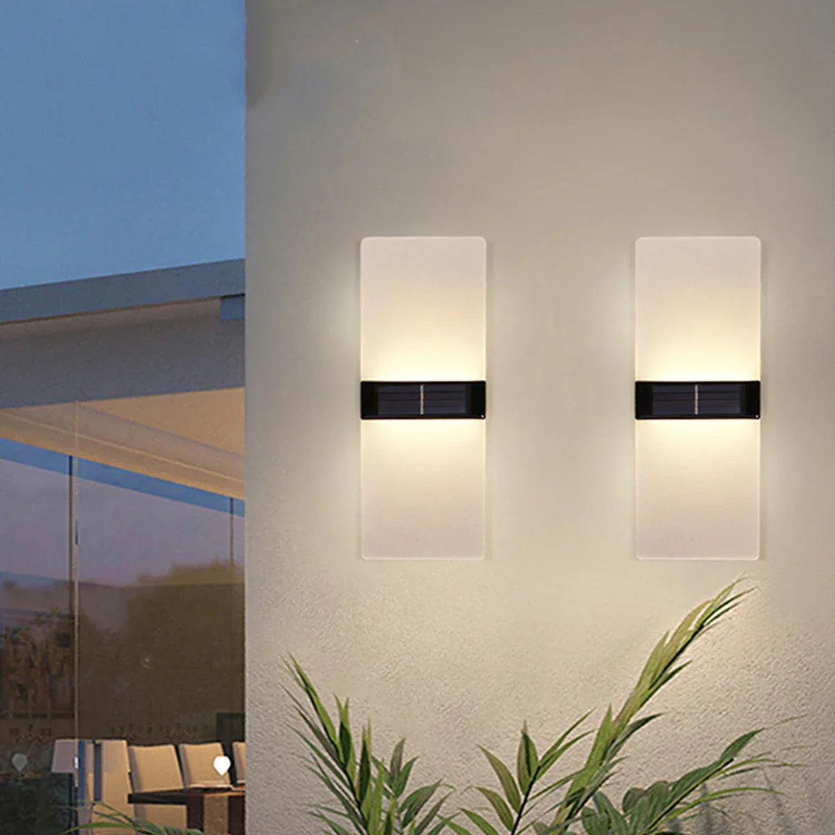 AuroraSolar - Light Up Your Outdoor Spaces with the Stylish Solar LED Wall Light