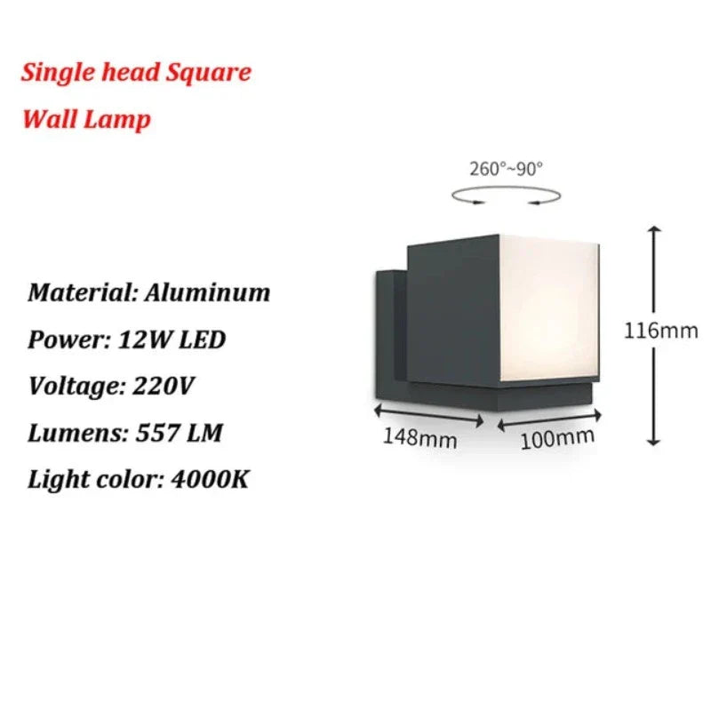 PathGlow - Radiant Modern LED Outdoor Wall Lamp for Your Entrance