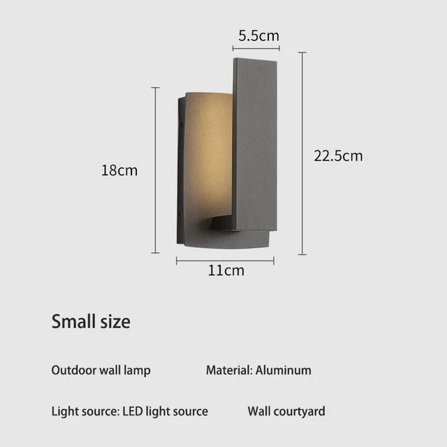 Refreshing EcoScape - Stylish Waterproof Wall Lamp in Minimalist Design