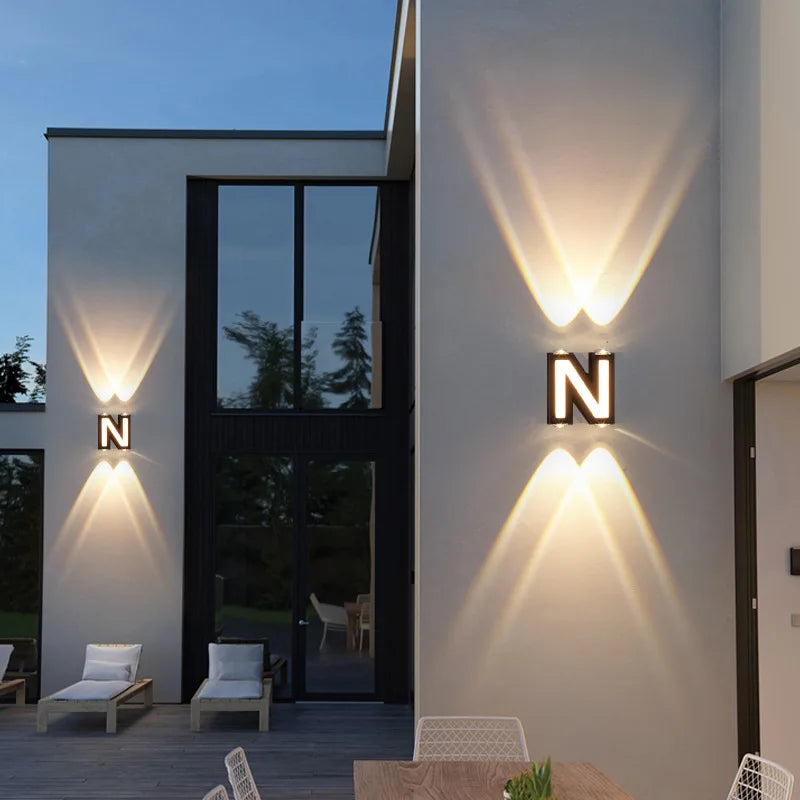 LetterGlow - Illuminated Wall Decoration for Outdoor with Letters