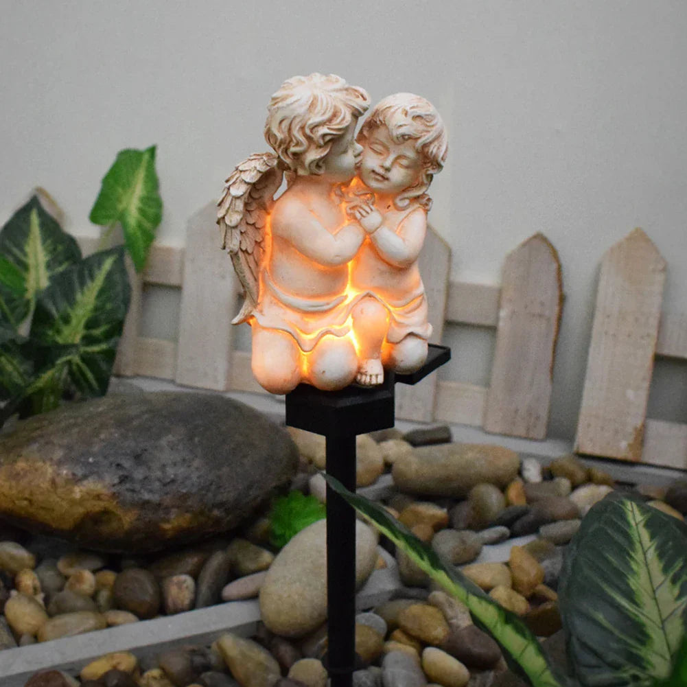 EternalLight - Enchanting Resin Angel Solar Lamp