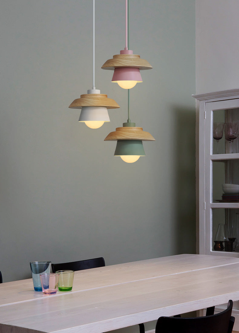 Stylish Scandinavian Wooden Pendant Lamp for a Modern Atmosphere