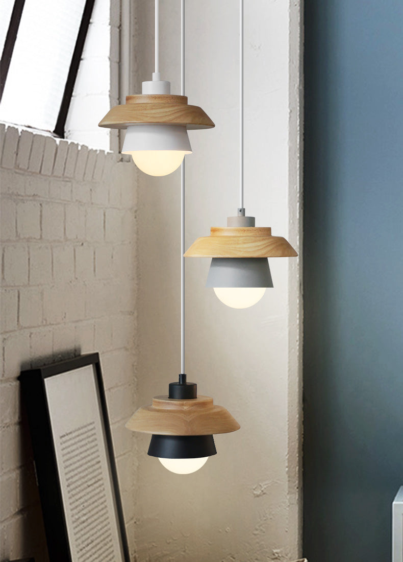 Stylish Scandinavian Wooden Pendant Lamp for a Modern Atmosphere