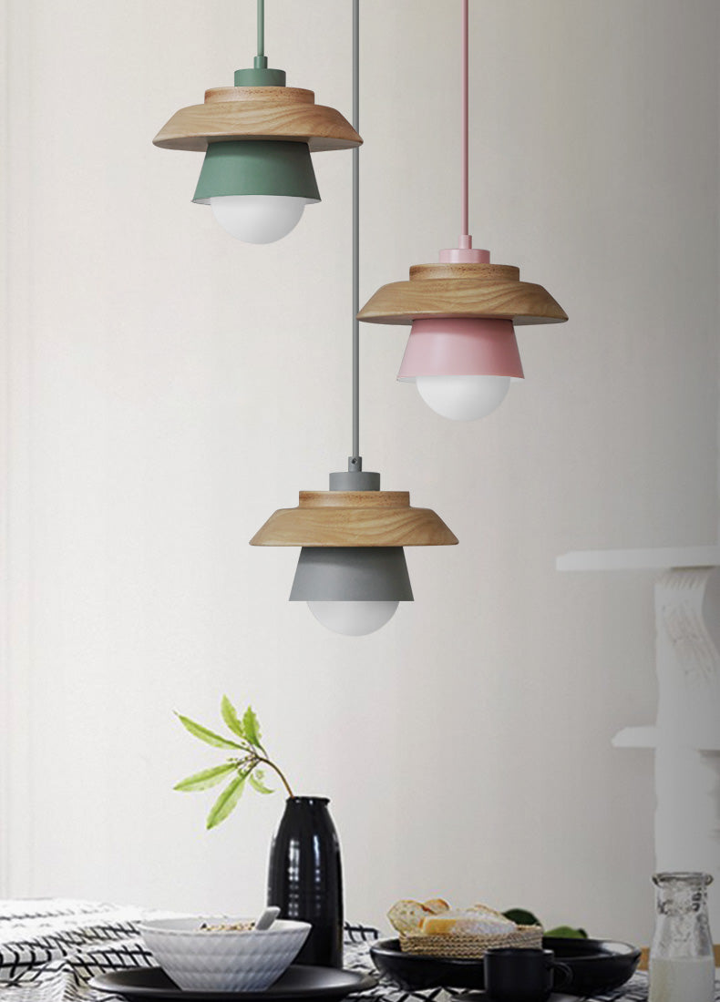 Stylish Scandinavian Wooden Pendant Lamp for a Modern Atmosphere