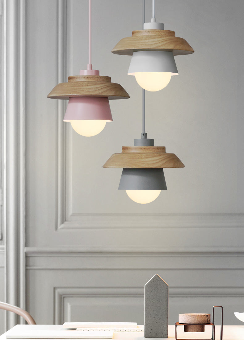 Stylish Scandinavian Wooden Pendant Lamp for a Modern Atmosphere